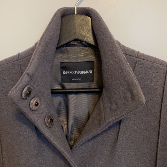 100% wool EMPORIO ARMANI coat - Picture 3 of 7